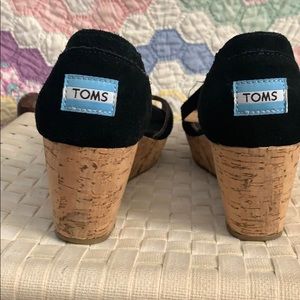 Black TOM peep toe sandel